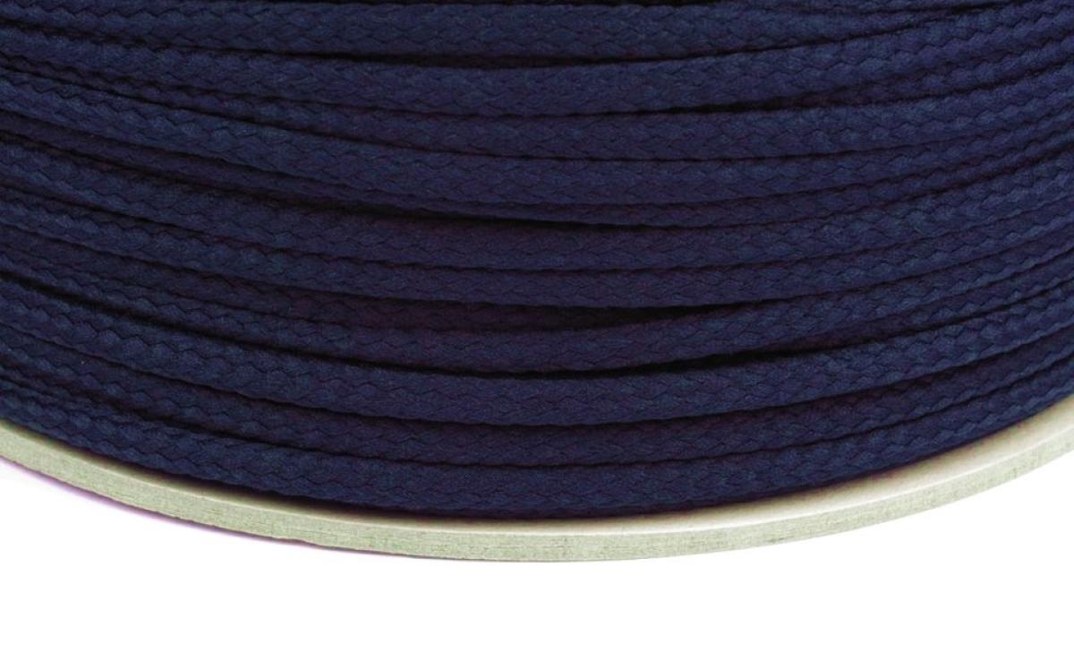 Kordel uni - marine Ø4mm Polyester